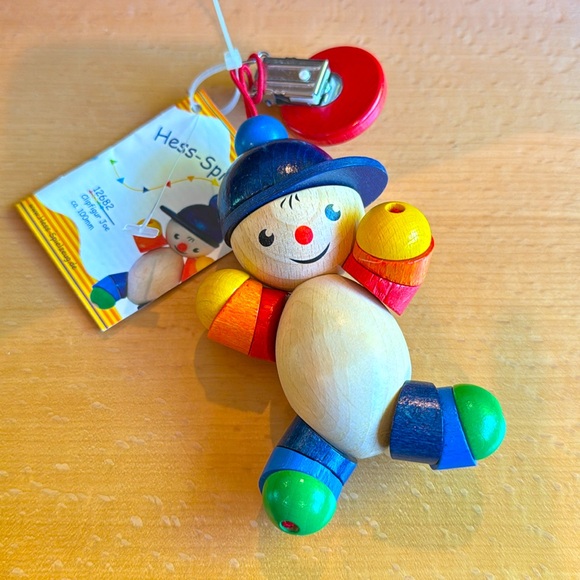 Baby Clip Toy - Hess-Spielzeug wooden toy - made in Germany - Picture 1 of 2